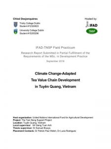 Climate Change-­Adapted Tea Value Chain Development in Tuyên Quang, Vietnam