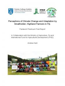 Perceptions of Climate Change and Adaptation by Smallholder, Highland Farmers in Fiji