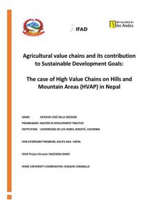 The case of High Value Chains on Hills and Mountain Areas (HVAP) in Nepal