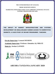 The Impact Of Market Infrastructure And Systems Development On Smallholder Farmer Access To Competitive Markets